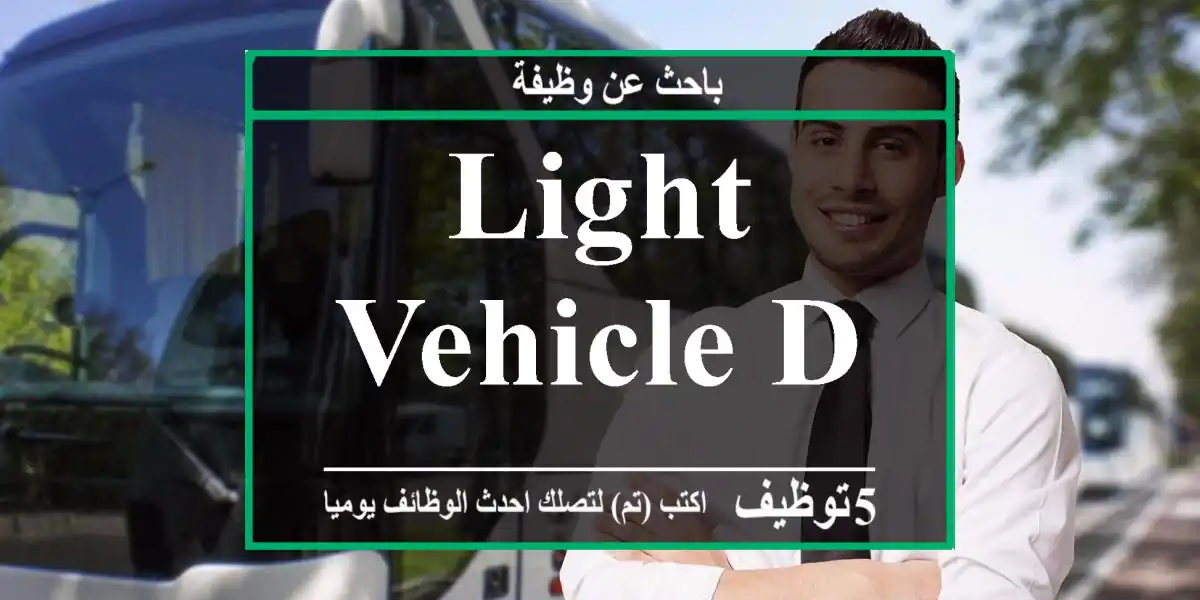 light vehicle driver