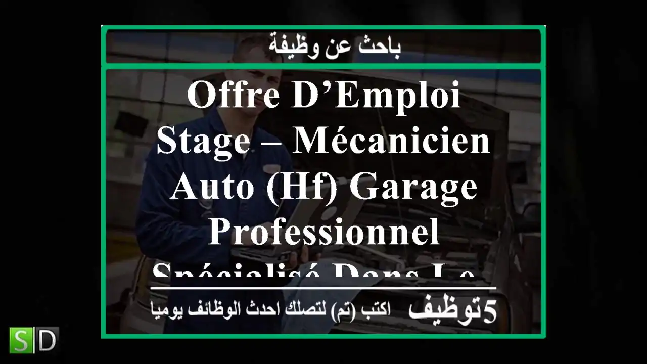 offre d’emploi stage – mécanicien auto (hf) garage professionnel spécialisé dans le ...