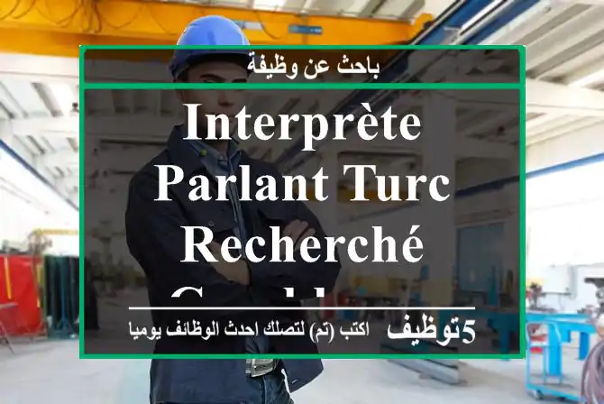 Interprète parlant turc recherché - Casablanca