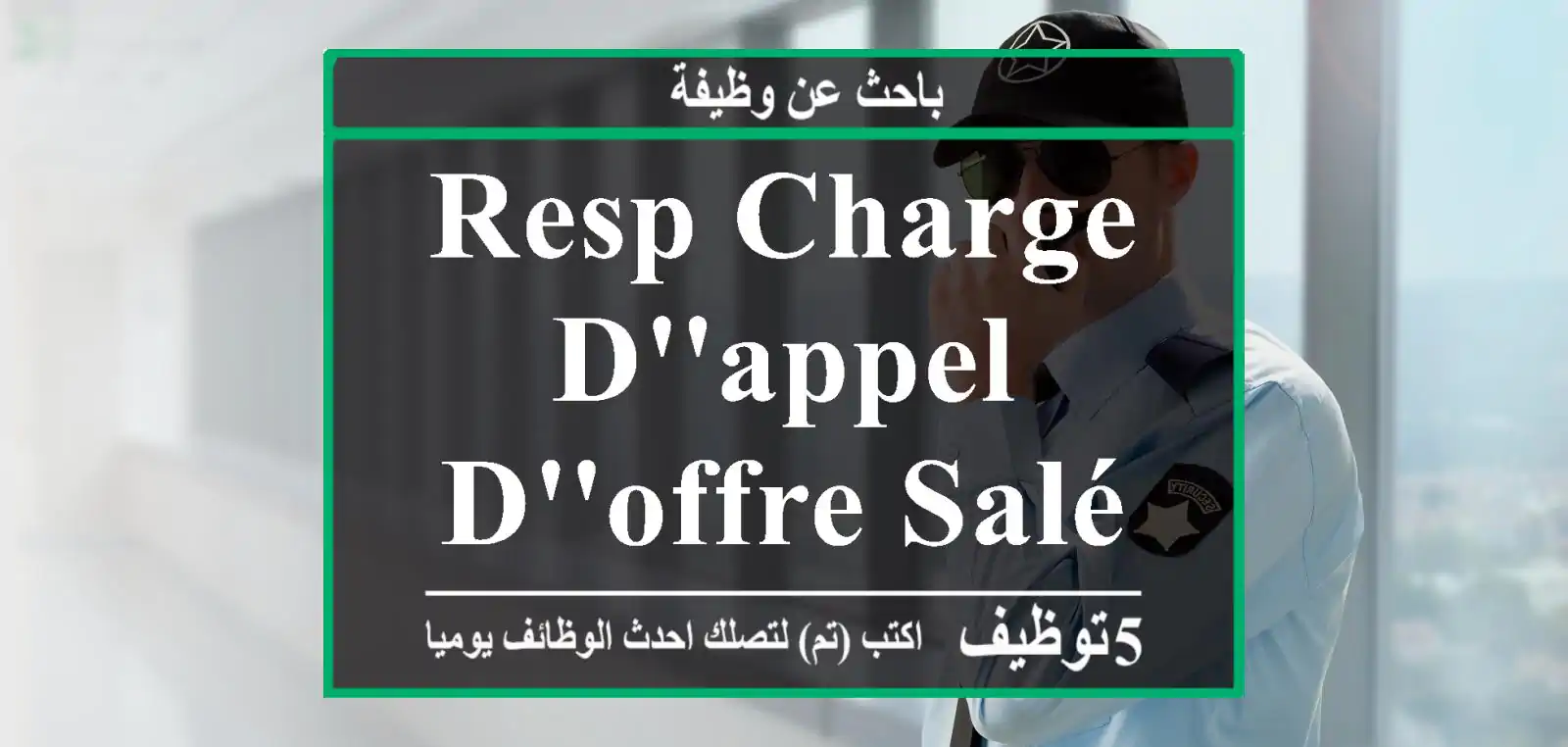 Resp charge d'appel d'offre salé