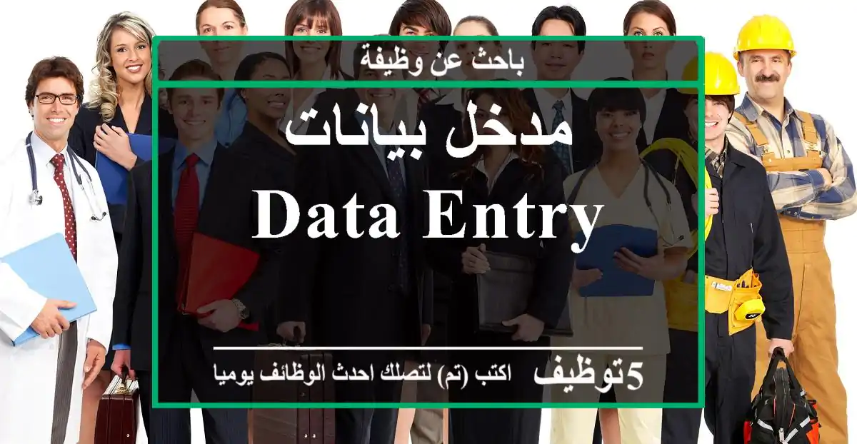 مدخل بيانات Data entry